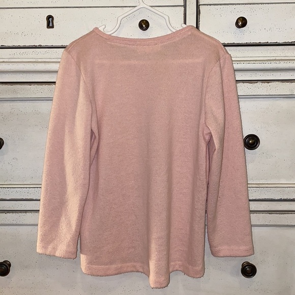 btween light pink ice skating ⛸ sequin longsleeve girls shirt ice skates size 6 - Picture 5 of 5